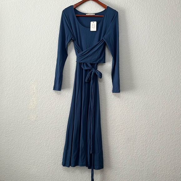 Peruvian Connection Fonteyn Indigo Wrap Dress - Picture 4 of 14